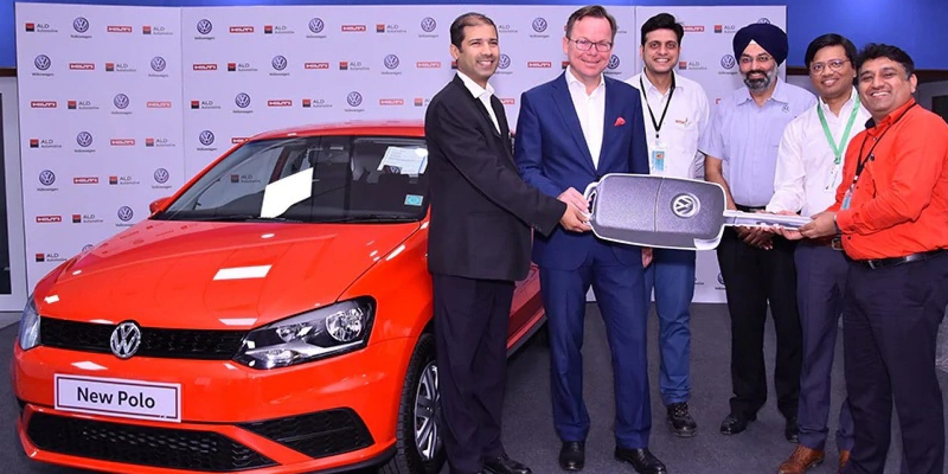Volkswagen Red Polo Car