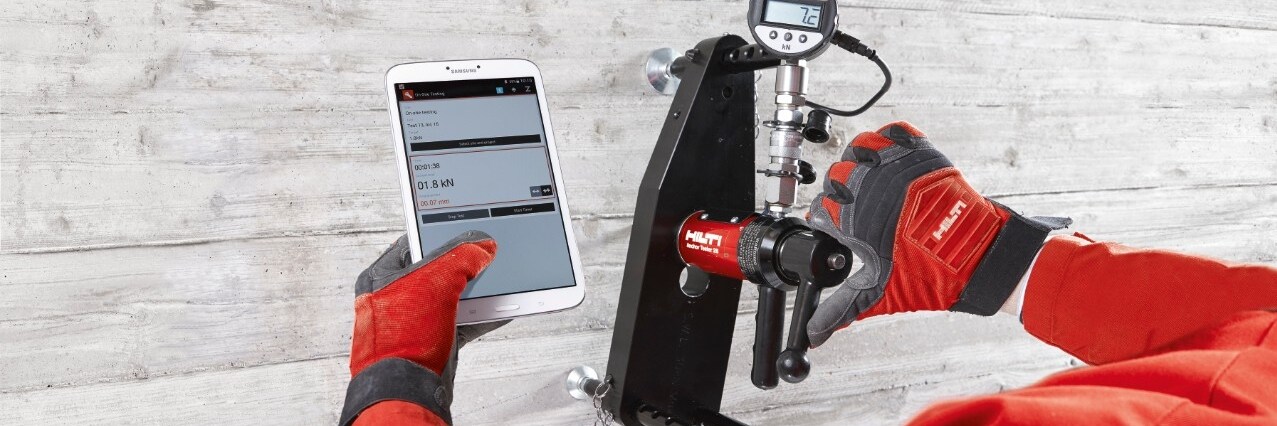 Onsite Testing With Rebar Pull Out Test Equipments Hilti India