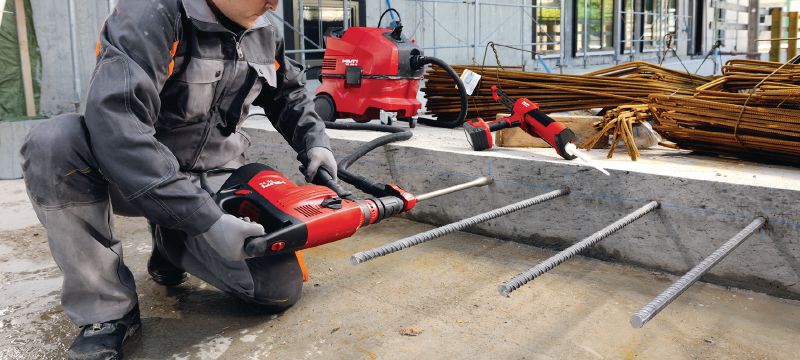 HIT-FP 700 R injectable cementitious adhesive anchor Injectable cementitious adhesive anchor for fire-resistant structural reinforcing bar connections Applications 1