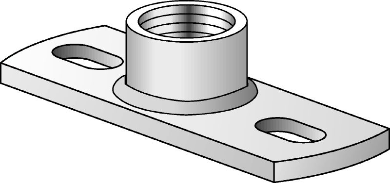 MGM 2 Premium galvanised 2-hole base plate for light-duty fixed point applications (imperial)