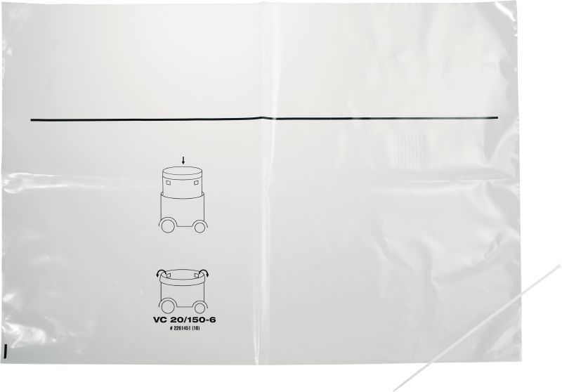 Dust bag VC 20/150-6 (10) plastic 