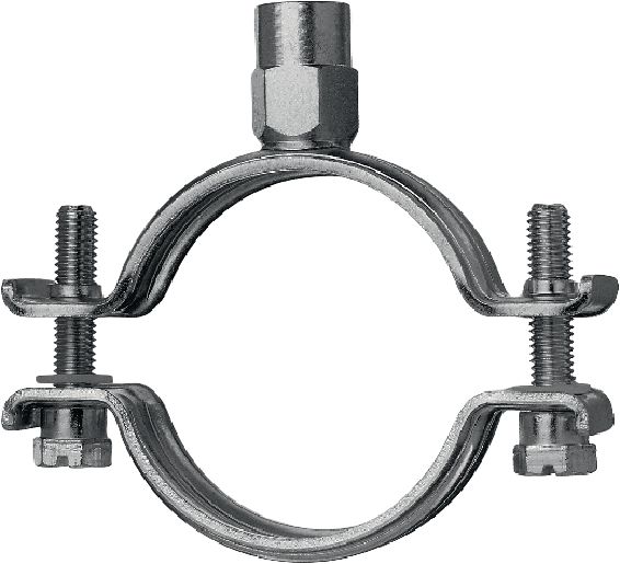 MP-MS Sprinkler pipe clamp Galvanised sprinkler pipe clamp with VdS, FM and UL approvals for fire sprinkler applications