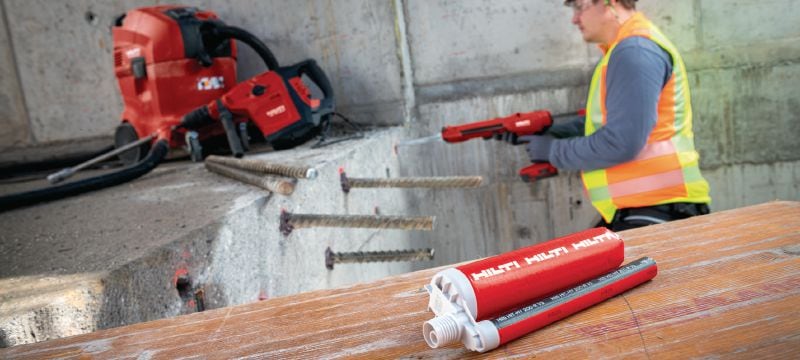 HIT-HY 200-R V3 Adhesive anchor Ultimate-performance injectable hybrid mortar with approvals for rebar connections Applications 1