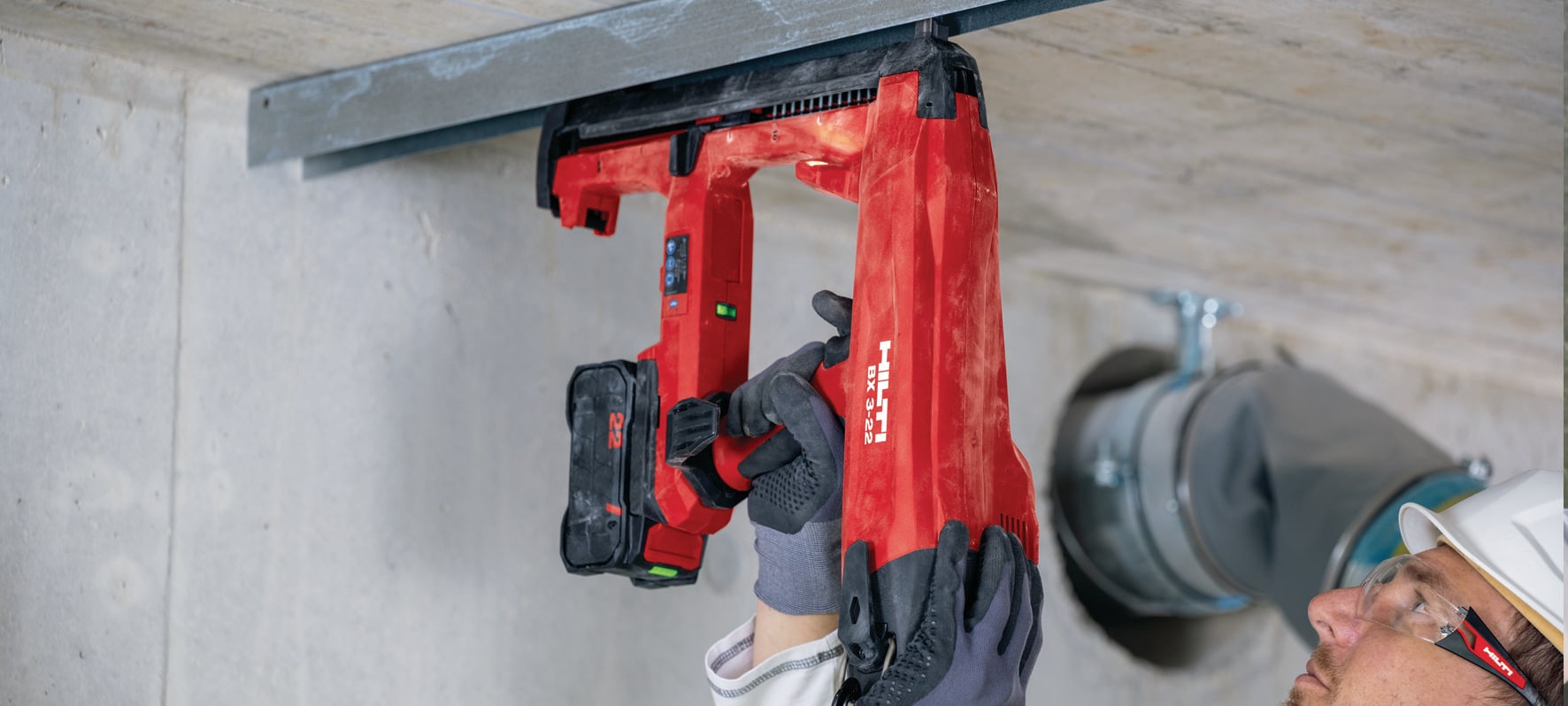 BX 3-L-22 Cordless concrete nailer (longer nails) - Direct 