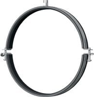 MV-PI Ventilation pipe clamp Galvanised ventilation pipe clamp with sound insulation for high productivity in spiral duct applications
