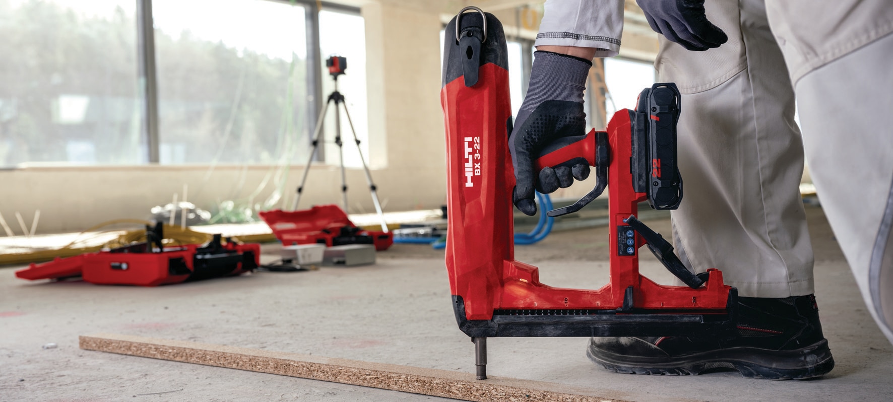 BX 3-L-22 Cordless concrete nailer (longer nails) - Direct 