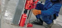 DD 120 Core drill Extremely compact, light and mobile diamond coring machine for rig-based concrete coring from 16-162 mm (5/8 – 6-3/8) in diameter Applications 1