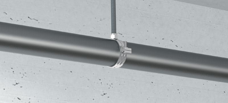 MP-MS Sprinkler pipe clamp Galvanised sprinkler pipe clamp with VdS, FM and UL approvals for fire sprinkler applications Applications 1