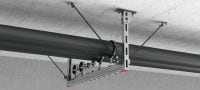 MQS-AP Seismic rod hinge Galvanised threaded rod hinge for seismic bracing of MEP support structures Applications 3