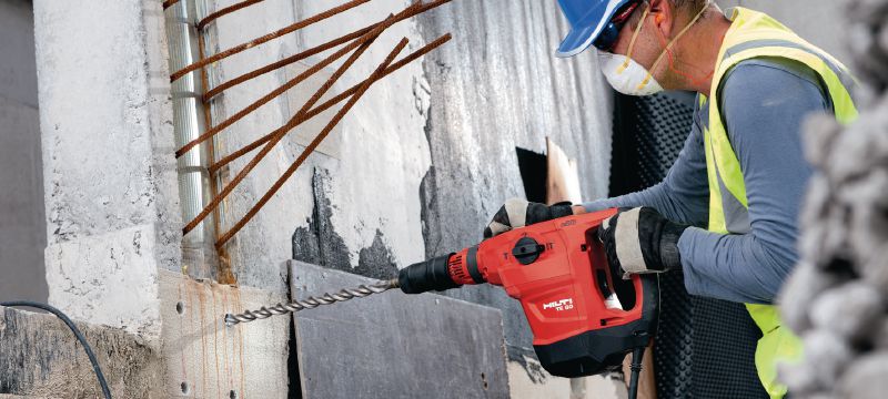 TE 60-AVR Rotary hammer Versatile and powerful SDS Max (TE-Y) rotary hammer for concrete drilling and chiselling, with Active Vibration Reduction (AVR) Applications 1