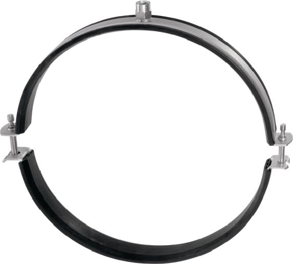 MV-PI Ventilation pipe clamp Galvanised ventilation pipe clamp with sound insulation for high productivity in spiral duct applications
