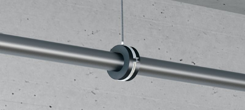 MRP-RPC Quick-close refrigeration pipe clamp Galvanised pipe clamp for high productivity in refrigeration and cold water applications with an insulation thickness of 19 mm Applications 1