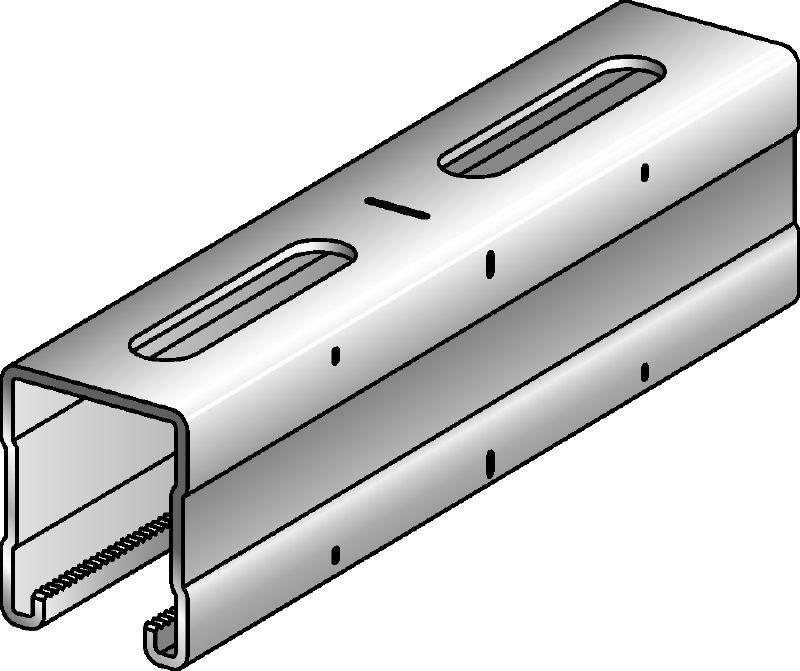 MQ-52-R C-Channel profile Stainless steel (A4) C-Channel profile for medium-duty applications