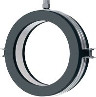MRP-RPC Quick-close refrigeration pipe clamp Galvanised pipe clamp for high productivity in refrigeration and cold water applications with an insulation thickness of 19 mm