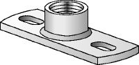 MGM 2 Premium galvanised 2-hole base plate for light-duty fixed point applications (imperial)