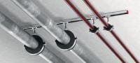 MRP-RPC Quick-close refrigeration pipe clamp Galvanised pipe clamp for high productivity in refrigeration and cold water applications with an insulation thickness of 19 mm Applications 2