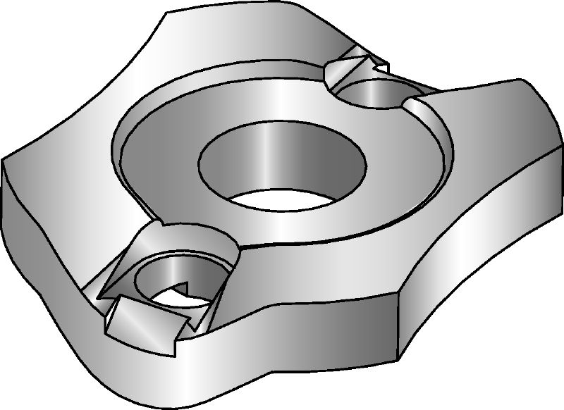 MQZ-U Galvanised installation washer for metric fastenings in butterfly holes